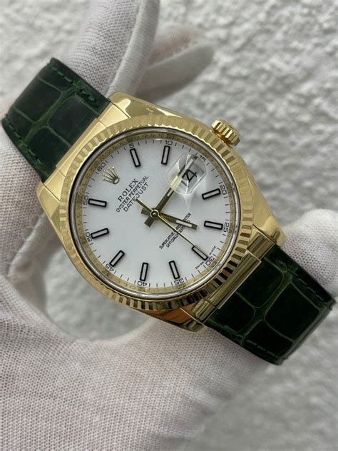 prezzo rolex cinturino pelle verde|cerchi rolex prezzi.